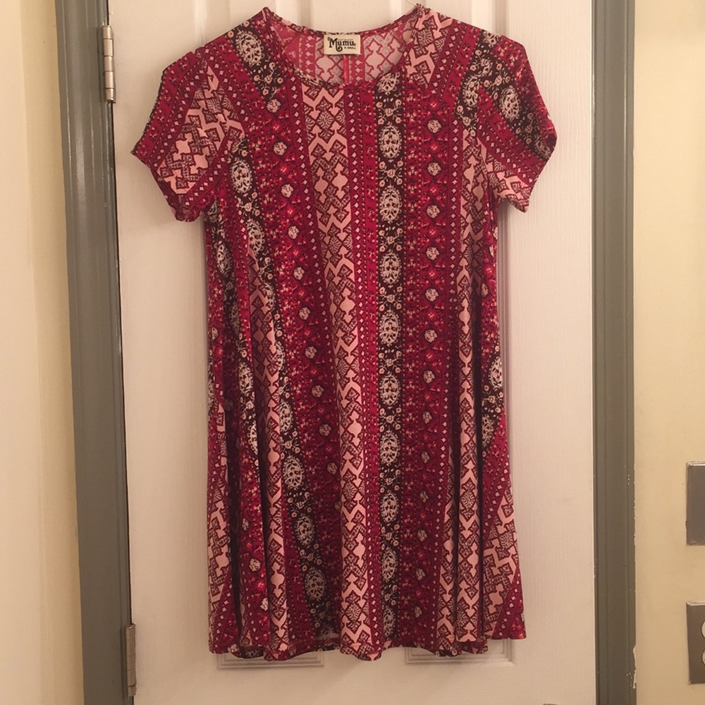 Show Me Your MuMu Patterned Dress - XS